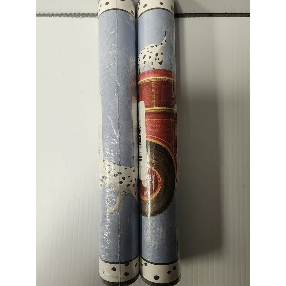 York Wallpaper Border Dalmatian Firetruck Lot Of 2 New‎ Sealed TY 7666B R-04